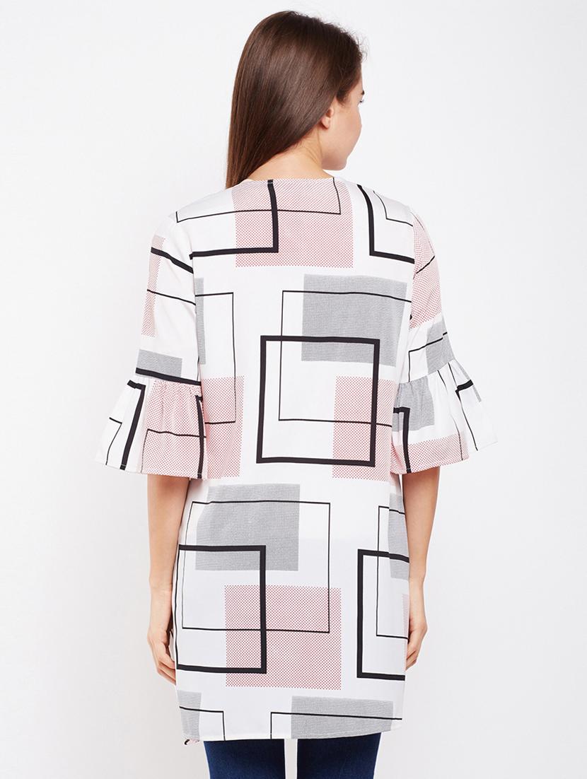bell sleeved geometric shrug - 16012001 - Zoom Image - 3