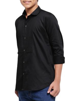 black polyester shirt - 16012207 - Standard Image - 2