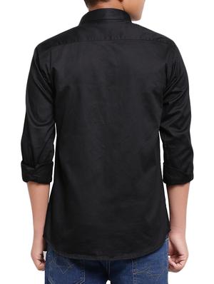black polyester shirt - 16012207 - Standard Image - 3