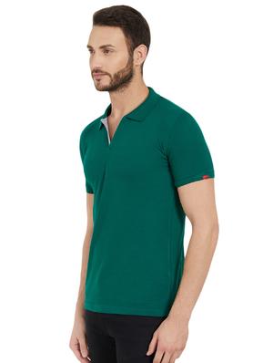 green solid polo tshirt - 16012927 - Standard Image - 2