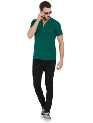 green solid polo tshirt - 16012927 - Standard Image - 4