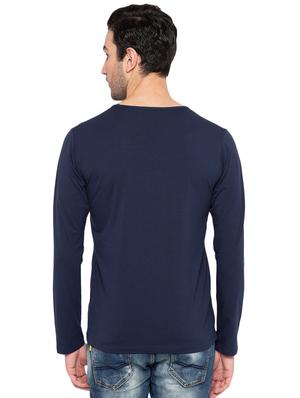 blue solid tshirt - 16012965 - Standard Image - 3