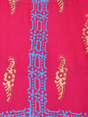 a-line block print kurta - 16013001 - Standard Image - 4