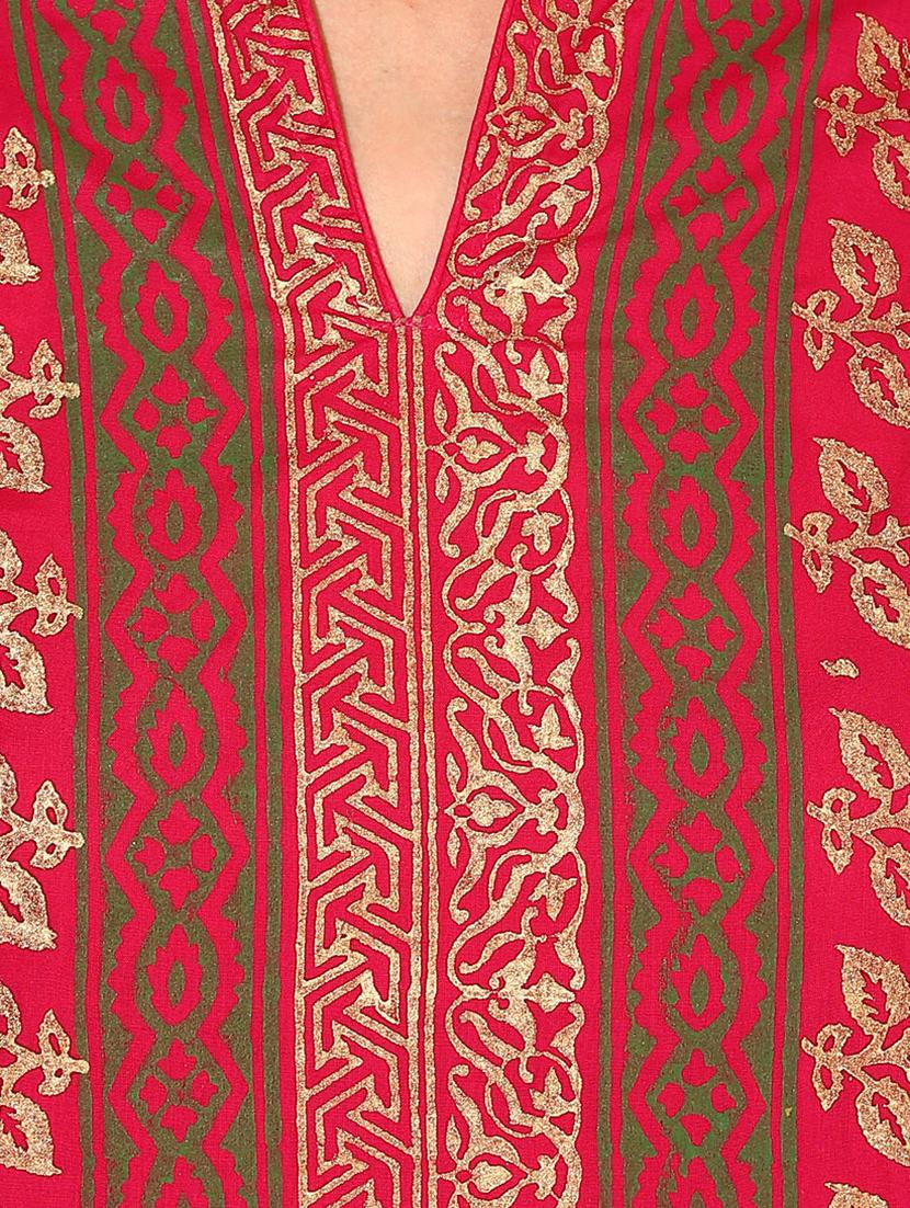 block print straight kurta - 16013004 - Zoom Image - 4
