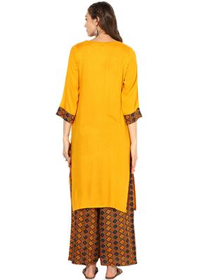 asymmetric printed kurta - 16013007 - Standard Image - 3