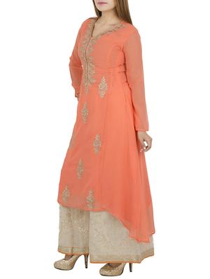 embroidered a-line kurta - 16013018 - Standard Image - 2