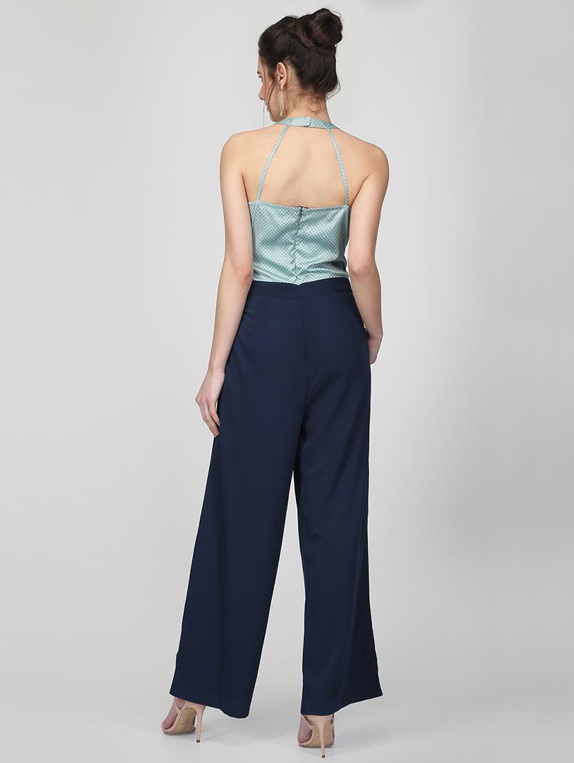 choker neck cut out full leg jumpsuit - 16013122 - Zoom Image - 3