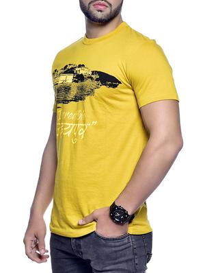 yellow printed tshirt - 16013410 - Standard Image - 2
