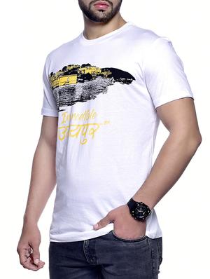 white printed tshirt - 16013412 - Standard Image - 2