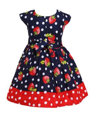 blue cotton frock - 16013478 - Standard Image - 2