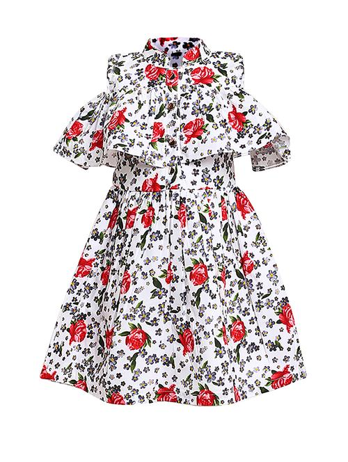 red cotton frock - 16013483 - Standard Image - 1