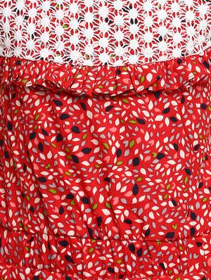 red cotton playsuit - 16013489 - Standard Image - 3