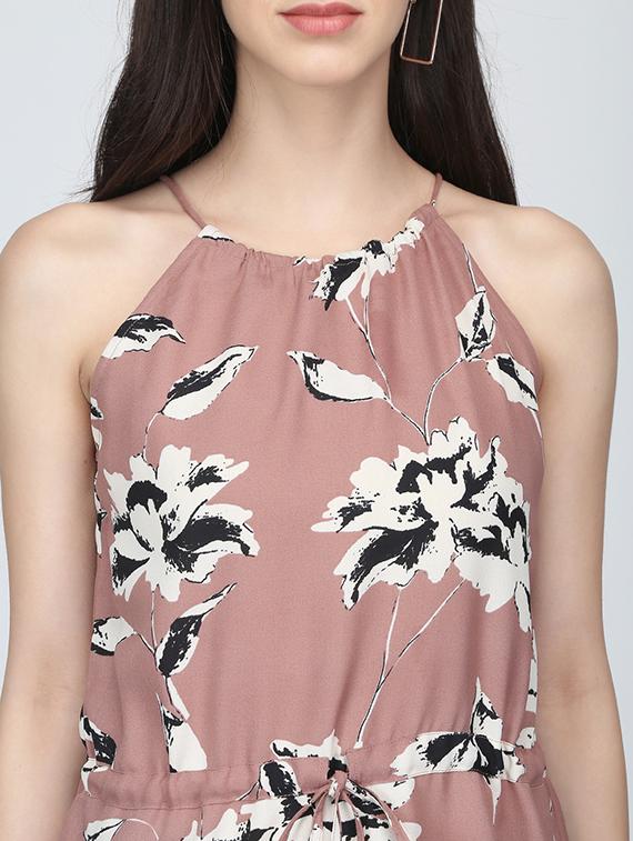 drawstring waist floral top - 16013503 - Zoom Image - 5