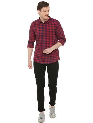 red printed casual shirt - 16013554 - Standard Image - 4