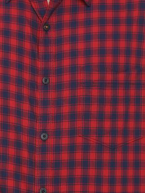 red printed casual shirt - 16013554 - Standard Image - 5
