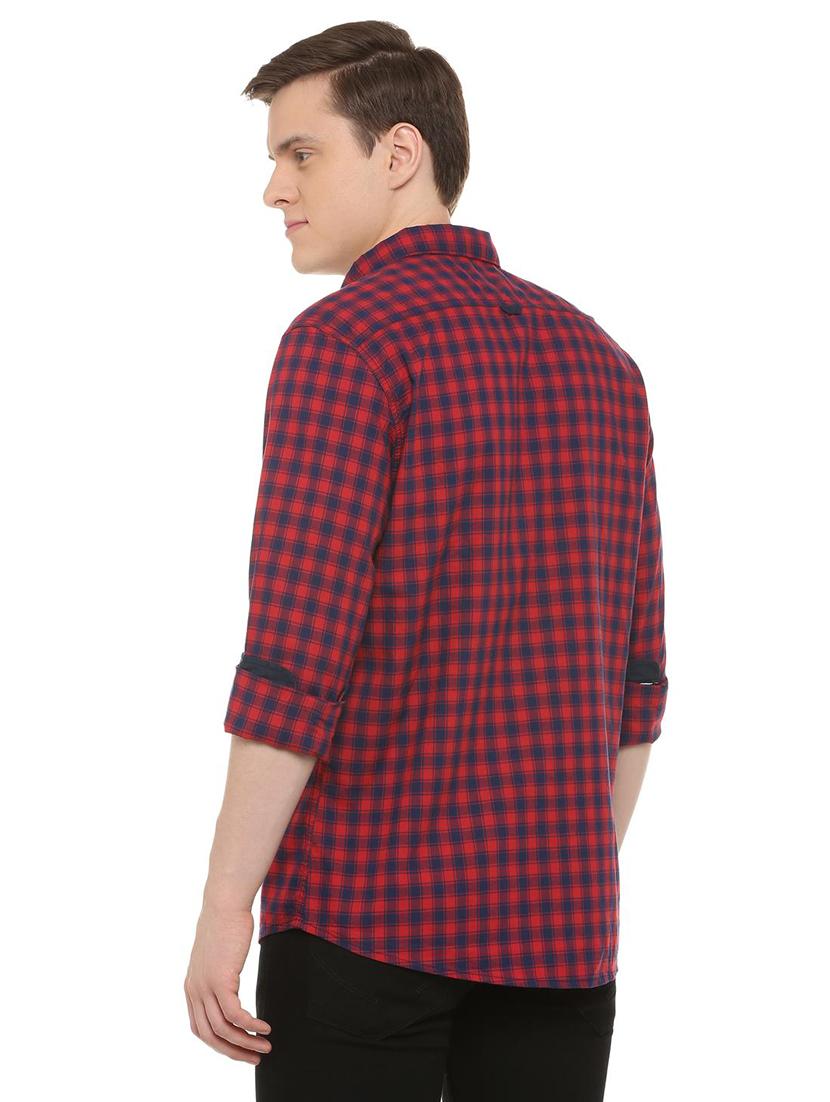 red printed casual shirt - 16013554 - Zoom Image - 3