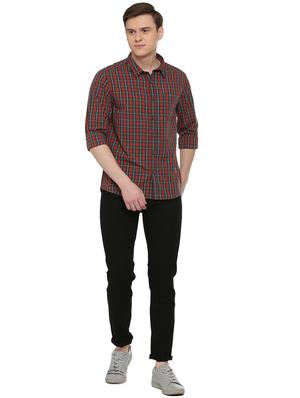red printed casual shirt - 16013558 - Standard Image - 4