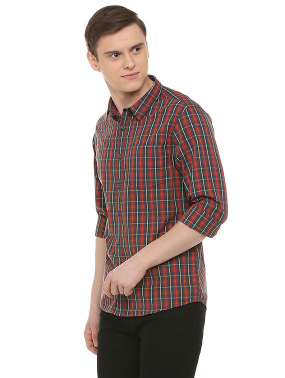 red printed casual shirt - 16013558 - Zoom Image - 2
