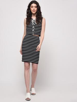 striped top and skirt set - 16013565 - Standard Image - 2