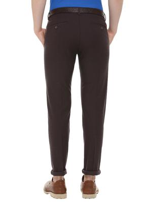 brown cotton blend chinos - 16013584 - Standard Image - 2
