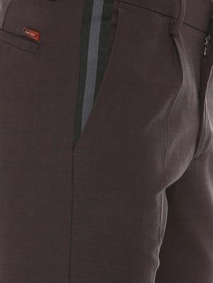 brown cotton blend chinos - 16013584 - Standard Image - 4