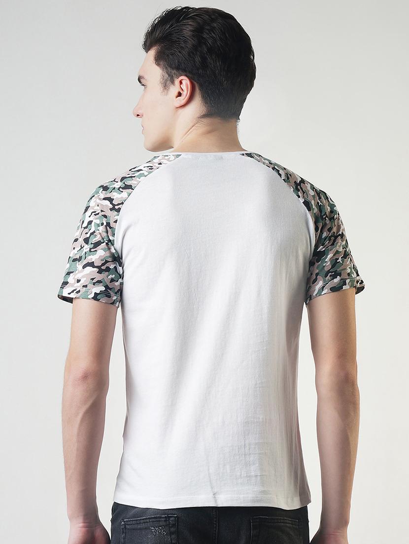 white camouflage raglan t-shirt - 16013622 - Zoom Image - 3