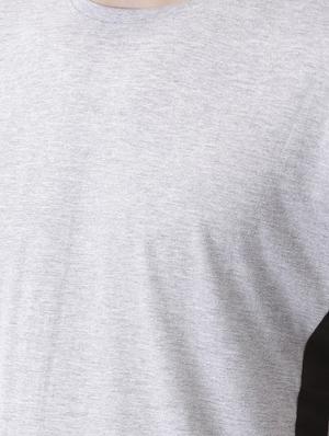 grey typographic back print t-shirt - 16013642 - Standard Image - 4