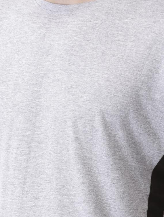 grey typographic back print t-shirt - 16013642 - Zoom Image - 4