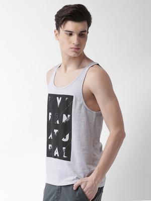 grey cotton front print tshirt - 16013647 - Standard Image - 2
