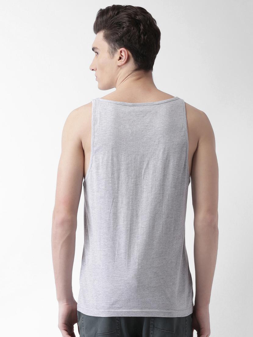 grey cotton front print tshirt - 16013647 - Zoom Image - 3