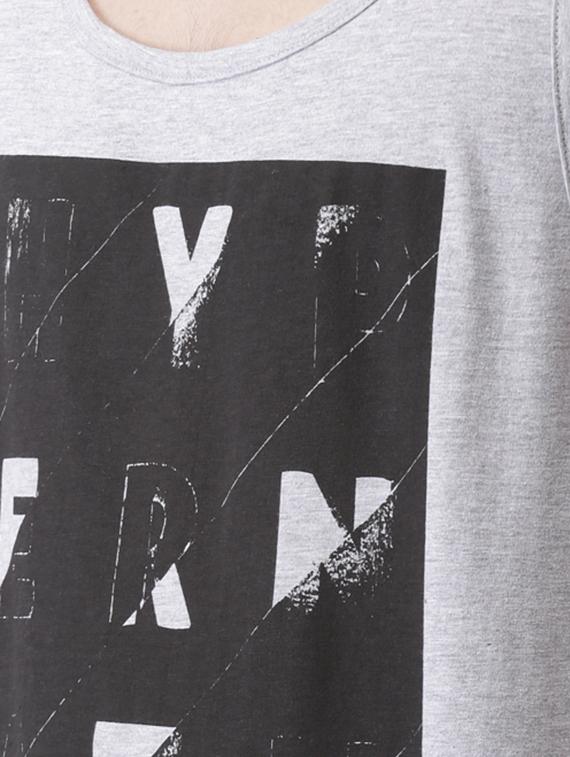 grey cotton front print tshirt - 16013647 - Zoom Image - 4