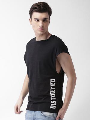 black typographic t-shirt - 16013648 - Standard Image - 2