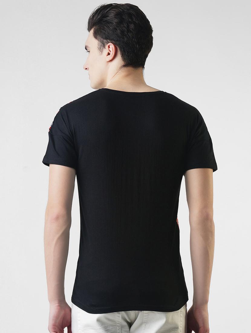 black floral printed t-shirt - 16013651 - Zoom Image - 3