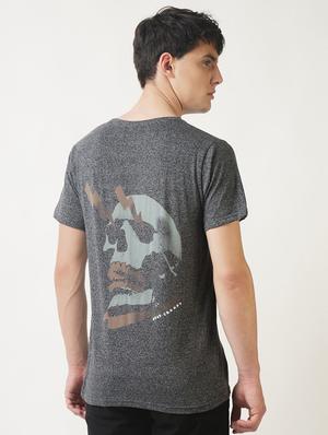grey back print tshirt - 16013666 - Standard Image - 3
