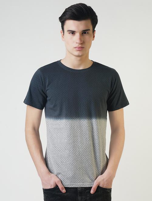 grey ombre polka dotted t t-shirt - 16013689 - Standard Image - 1