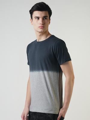 grey ombre polka dotted t t-shirt - 16013689 - Standard Image - 2
