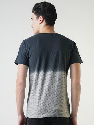 grey ombre polka dotted t t-shirt - 16013689 - Standard Image - 3