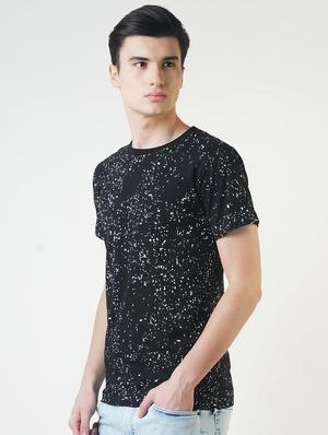 black printed tshirt - 16013700 - Standard Image - 2