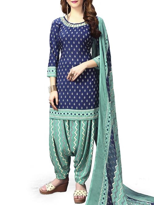 straight printed unstitched suit - 16013765 - Standard Image - 1