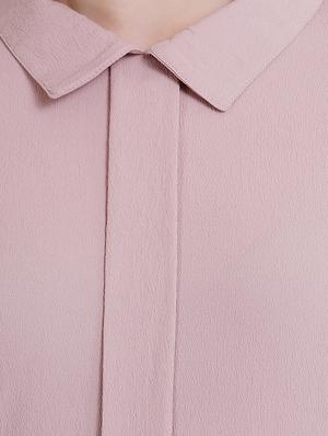 pleat detail lace insert top - 16013834 - Standard Image - 4
