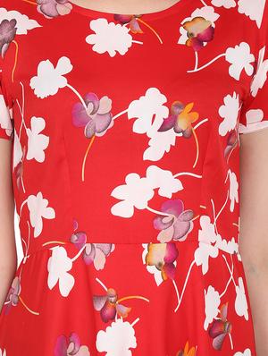 floral flared maxi dress - 16015160 - Standard Image - 4