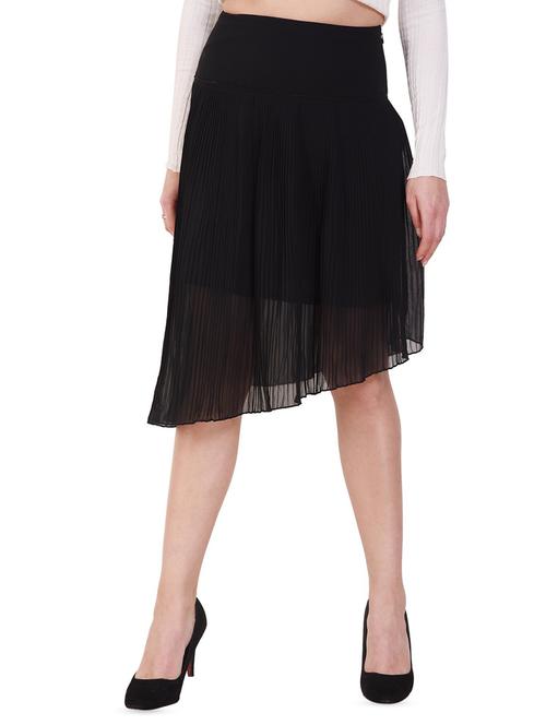 accordion pleat asymmetric skirt - 16015285 - Standard Image - 1