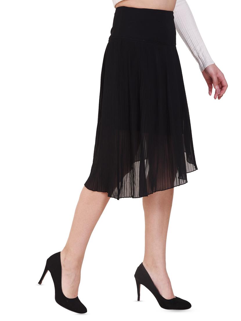 accordion pleat asymmetric skirt - 16015285 - Zoom Image - 2