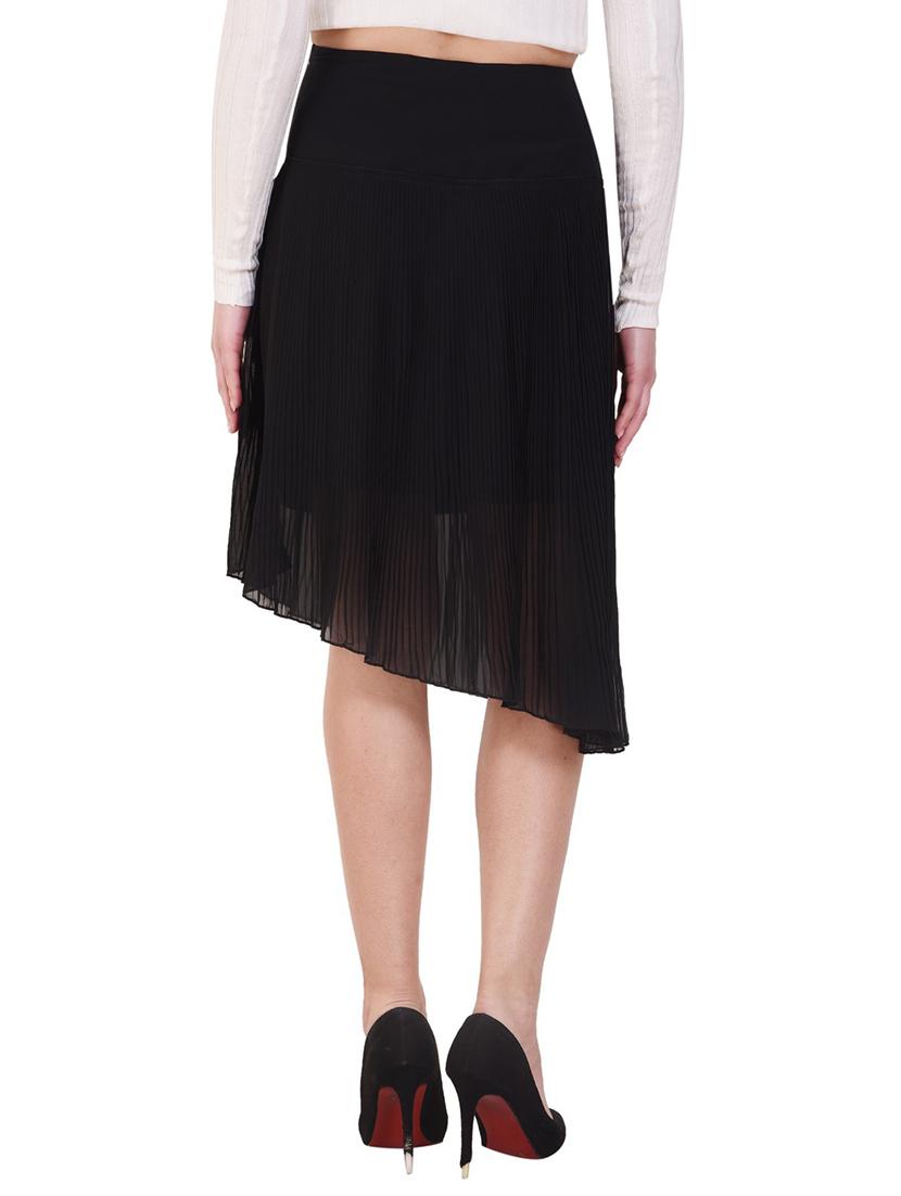 accordion pleat asymmetric skirt - 16015285 - Zoom Image - 3