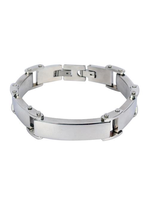 silver metal bracelet - 16015534 - Standard Image - 1
