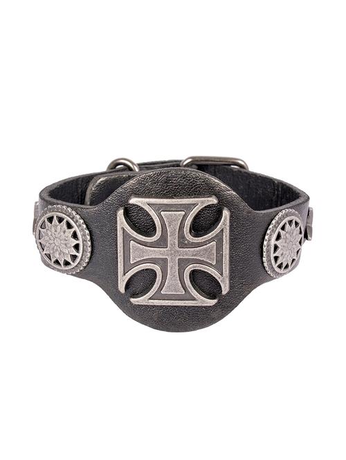 black leather bracelet - 16015536 - Standard Image - 1