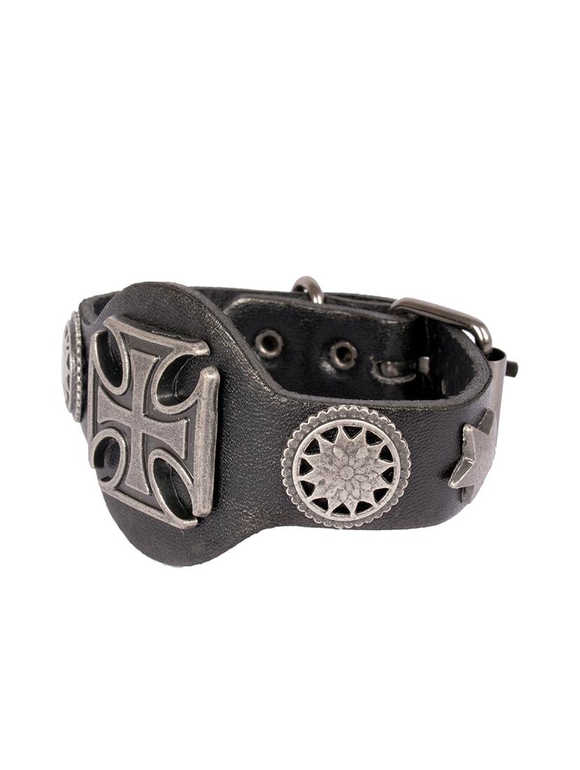 black leather bracelet - 16015536 - Zoom Image - 2