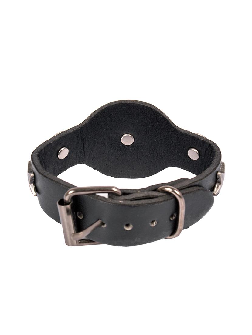 black leather bracelet - 16015536 - Zoom Image - 3