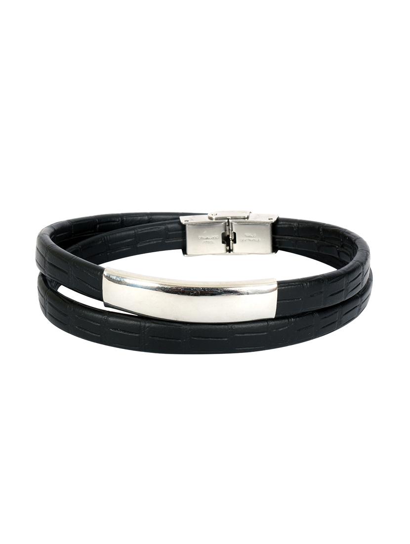 black leather bracelet - 16015541 - Zoom Image - 1