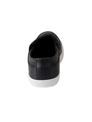 black leatherette slipons - 16015590 - Standard Image - 3